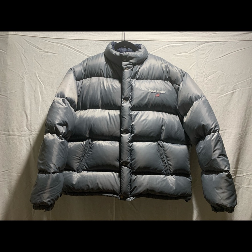 Down filled Technical men’s Polo Sport jacket.